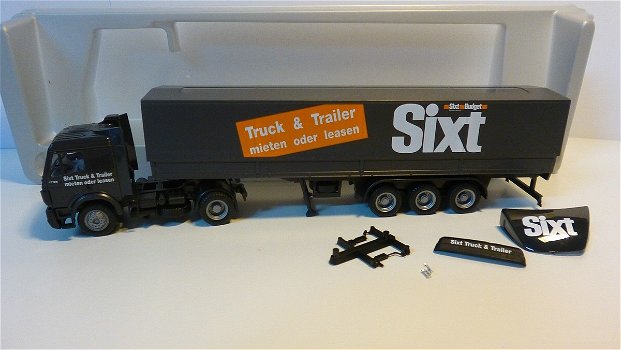 1:87 Herpa Mercedes Benz 1735 truck & trailer 'SIXT' - 1