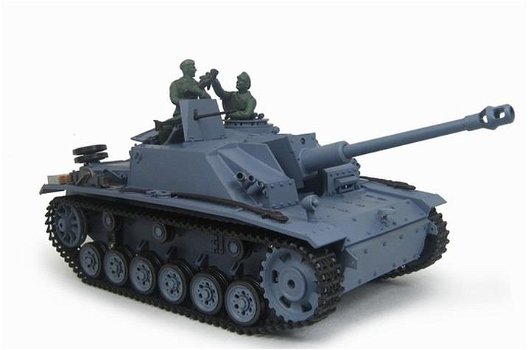 RC tank StuG 3 Sturmgeschütz III Ausf.G 1:16 rook en geluid BB - 1