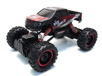 RC Rock Crawler Monstertruck pick up RTR 1:14 4WD zwart/rood - 0