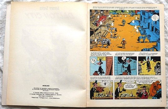 Strip Boek, LUCKY LUKE, Dalton City, Nummer 3, Dargaud & Oberon, 1976. - 1