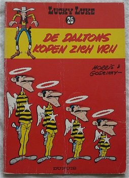 Strip Boek, LUCKY LUKE, De Daltons Kopen Zich Vrij, Nummer 26, Dupuis, 1978. - 0