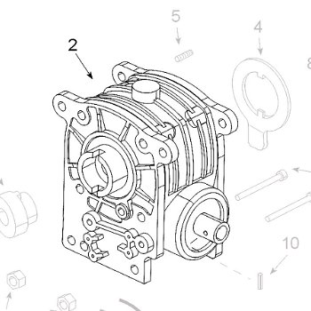 Teleco 12570 spare part Vertikale aandrijving T.65/85 - 0