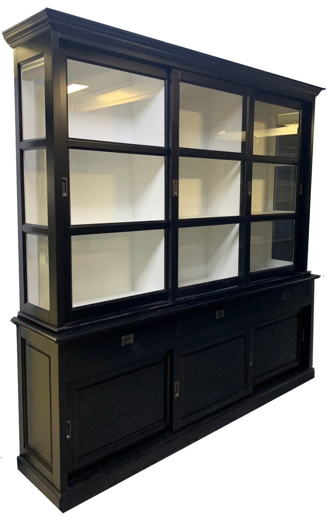 Buffetkast zwart - wit Putten 3 XL 240 x 50/40 x 240cm - nr. 1