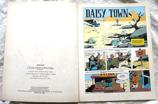Strip Boek, LUCKY LUKE, Daisy Town, Nummer 22, Dargaud & Oberon, 1983. - 1