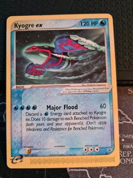 Kyogre EX 001 Ultra Rare (Non-Foil) Promo gebruikt - 0