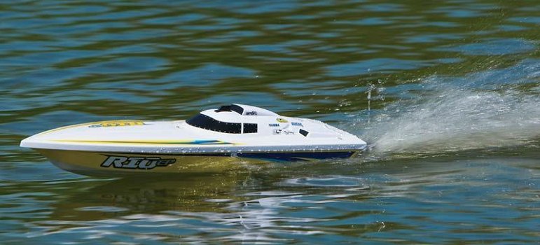 Radiografische speedboot Aquacraft Rio EP Superboat RTR - 5