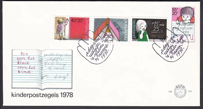 3005 - Nederland fdc nvphnr. 170 onbeschreven - 0