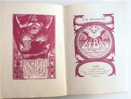 [Satanisme] La-Bas 1924 Huysmans - Incl. 18 losse ill 1/1010 - 2