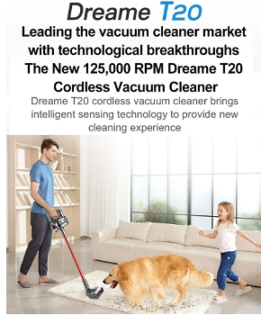 Dreame T20 Cordless Handheld Lightweight Vacuum Cleane - 0