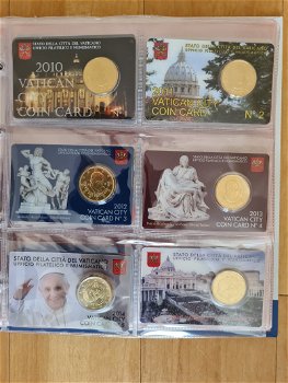 Vaticaan Coincard 2011 Nr.1 0,50 €uro cent + Postzegel p/st € 10,95 - 3