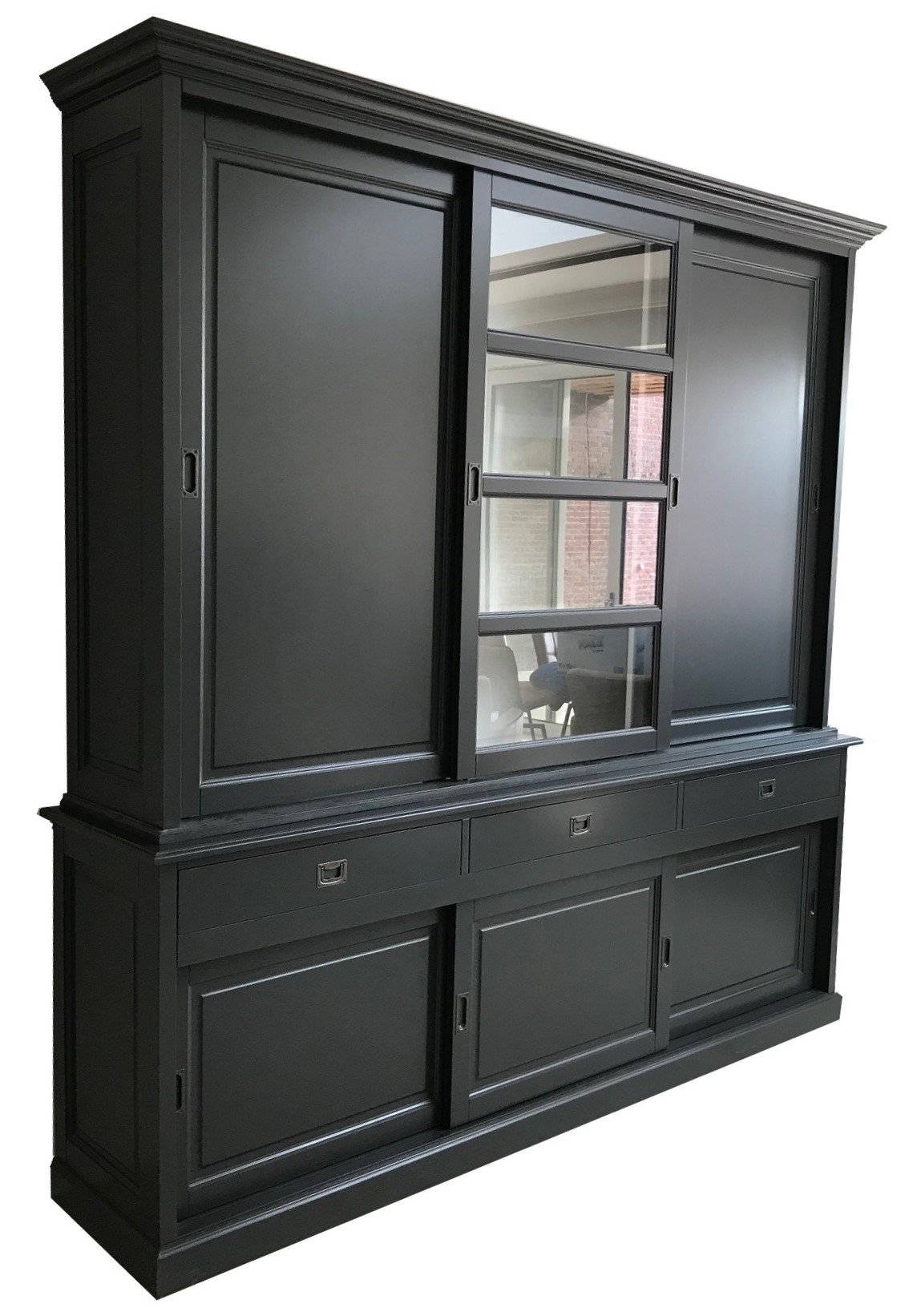 Buffetkast Nijkerk antraciet 240 x 50/40 x 240 - nr. 1