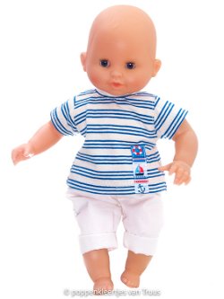 Corolle 30 cm Jongens setje blauw/wit/streepjes