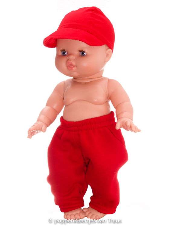 Paola Rena 34 cm Jongens setje rood/blauw/werkvoertuigen - Afbeelding 3
