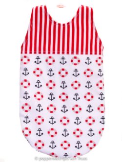 Baby Born Soft 36 cm Jongens slaapzak rood/wit/anker/boei