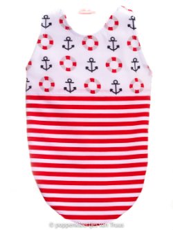 Corolle 30 cm Jongens slaapzak rood/wit/boei/ankers