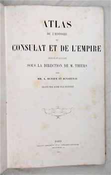 Atlas de l’Histoire du Consulat et de l’Empire 1859 Thiers - 2