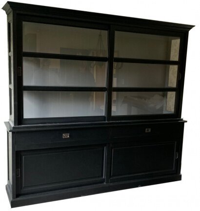 Buffetkast Putten zwart - grijs 220 x 50/40 x 220cm - nr. 1
