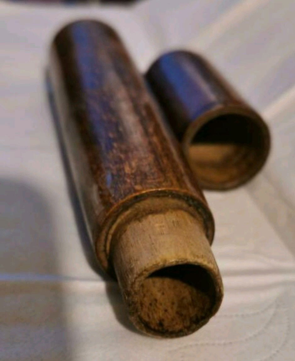 Antieke houten sigaren koker - Afbeelding 3