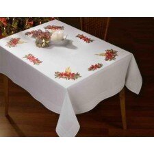 Borduurpakket voorbedrukt tafellaken KERST NIEUW !