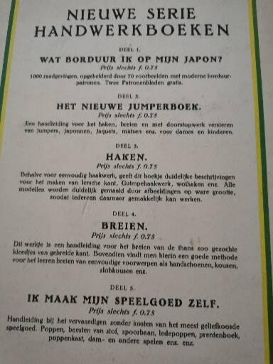Antieke mode/handwerkboekjes - Afbeelding 6