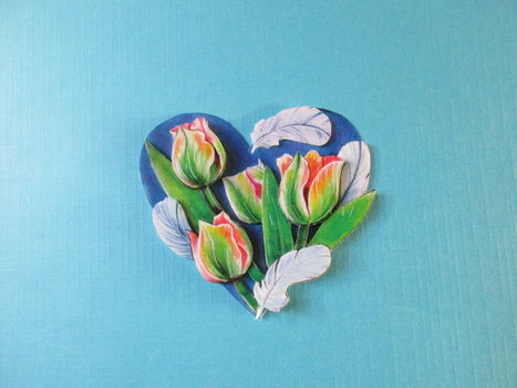 j158 Jeanine / bloemen / hart - 0