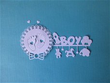 331 Stans geboorte / boy / wit