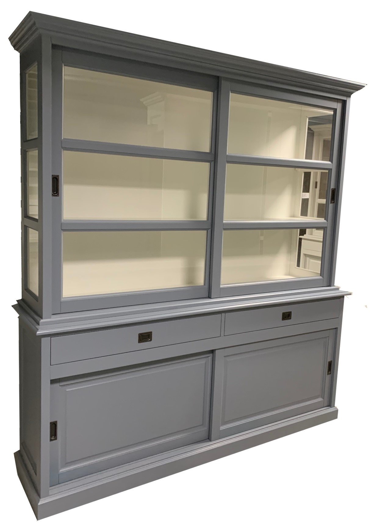 Buffetkast Montfoort babyblauw - wit 220 x 50/40 x 220 - nr. 1