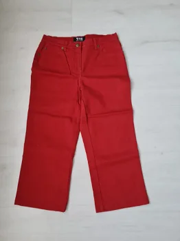 3/4 Broek kleur Rood Maat 36 - 0