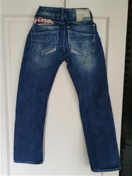 Vingino blauwe spijkerbroek jeans vintage maat 11/140 - 0