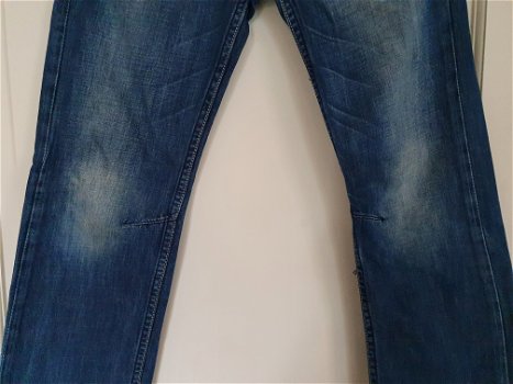 Vingino blauwe spijkerbroek jeans vintage maat 11/140 - 1