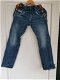 Vingino blauwe spijkerbroek jeans met bretels maat 12/152 - 1 - Thumbnail