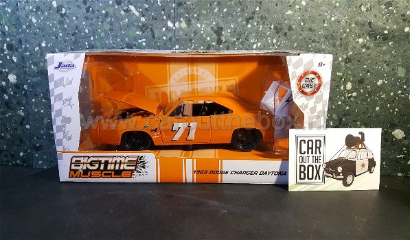 Dodge Charger Daytona oranje 1:24 Jada - 3