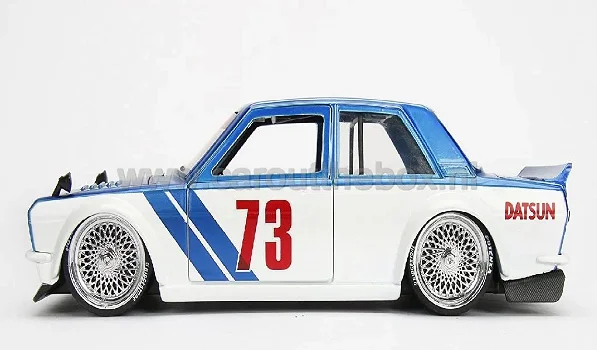 Datsun 510 1973 blauw 1:24 Jada - 1