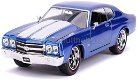 1970 Chevy Chevelle blauw 1:24 Jada - 0 - Thumbnail