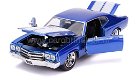 1970 Chevy Chevelle blauw 1:24 Jada - 2 - Thumbnail