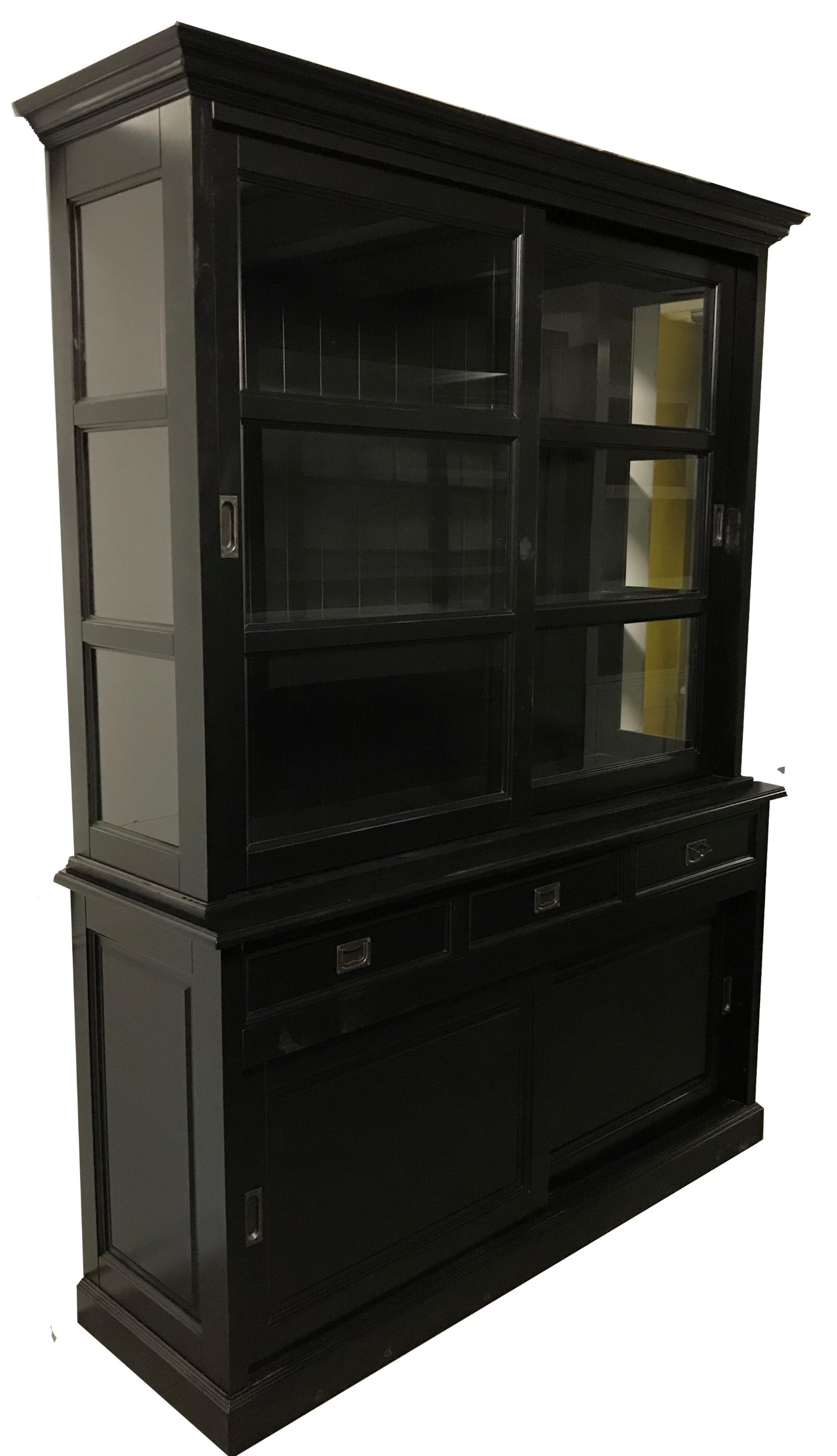 Buffetkast Montfoort zwart - zwart 160 x 50/40 x 220cm - nr. 1