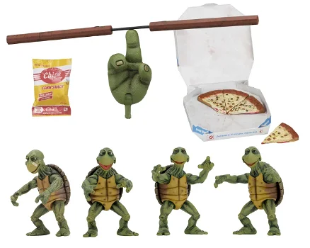 NECA Teenage Mutant Ninja Turtles 1990 Baby Turtle Figure set - 2