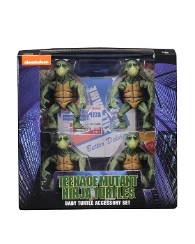 NECA Teenage Mutant Ninja Turtles 1990 Baby Turtle Figure set - 6