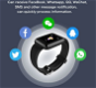 SMARTWACHT, SMATR HORLOGE. SMART BRACELET. Calorieënmeter - 2 - Thumbnail