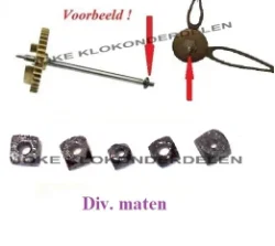 = 5 Comtoise wijzer moertjes =44424