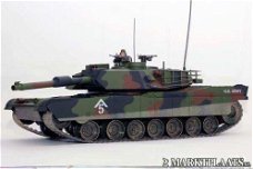 RC tank Abrams M1a1 forrest 1:16 shooting nieuw!!
