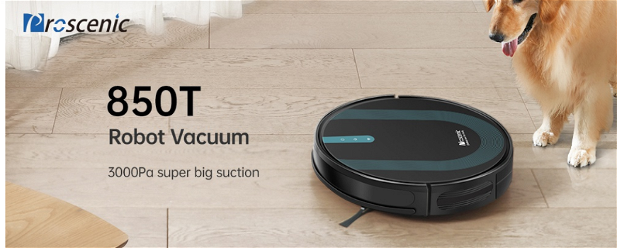 Proscenic 850T Smart Robot Cleaner 3000Pa Suction Three - 1