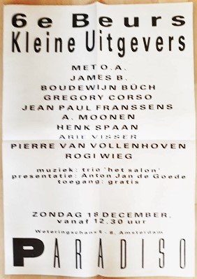 Grote Poster - 6e beurs kleine uitgevers. PARADISO - nr. 1