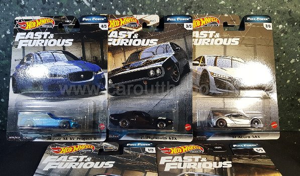 Hotwheels Fast & Furious serie in doos set 2 1:64 Hotwheels - 2