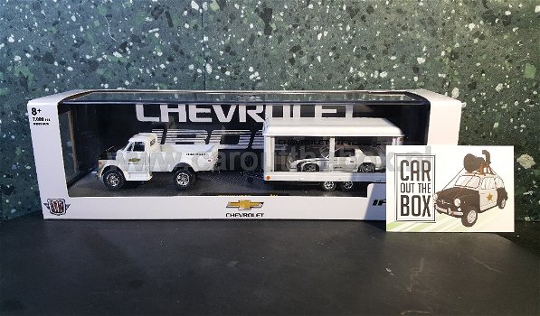 Chevrolet pick up en trailer 1:64 M2 - 3