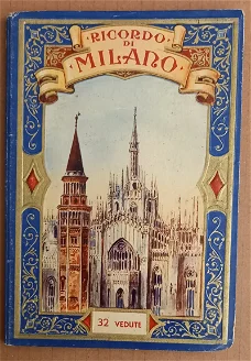 11573 Ricordo di Milano 32 Vedute Leporello Milaan Italië