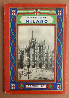 11595 Ricordo di Milano 32 Vedute Leporello Milaan Italië