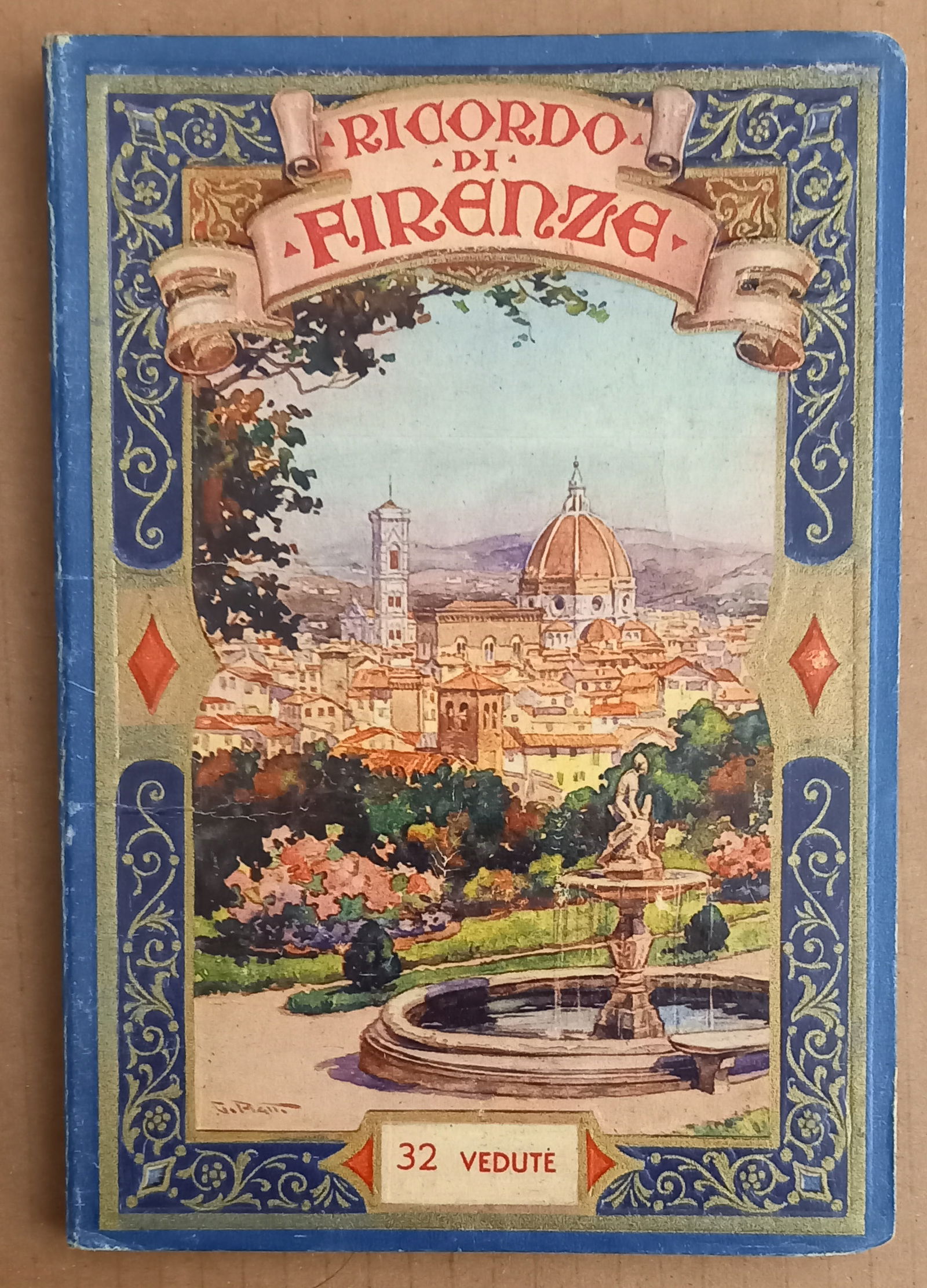 11581 Ricordo di Firenze 32 Vedute Leporello Florence Italië - nr. 1