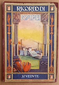 11589 Ricordo di Pompeï 32 Vedute Leporello 1937 Italië