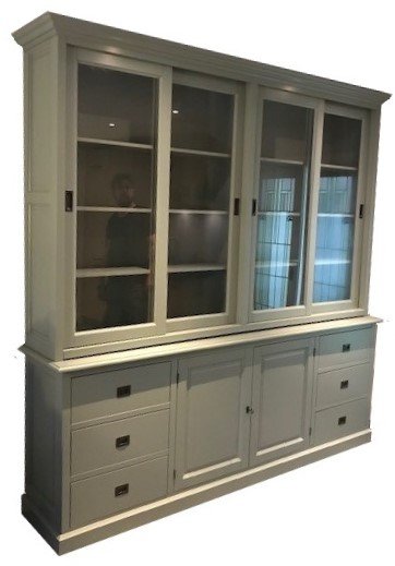 Buffetkast XL Engels groen 240 x 50/40 x 240cm - nr. 1